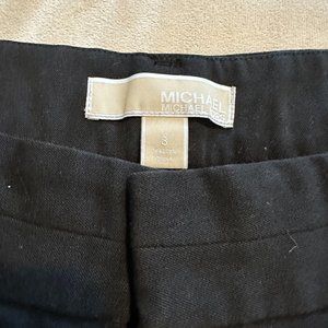 MICHAEL Michael Kors Black Wide Leg Trouser Dress Pant